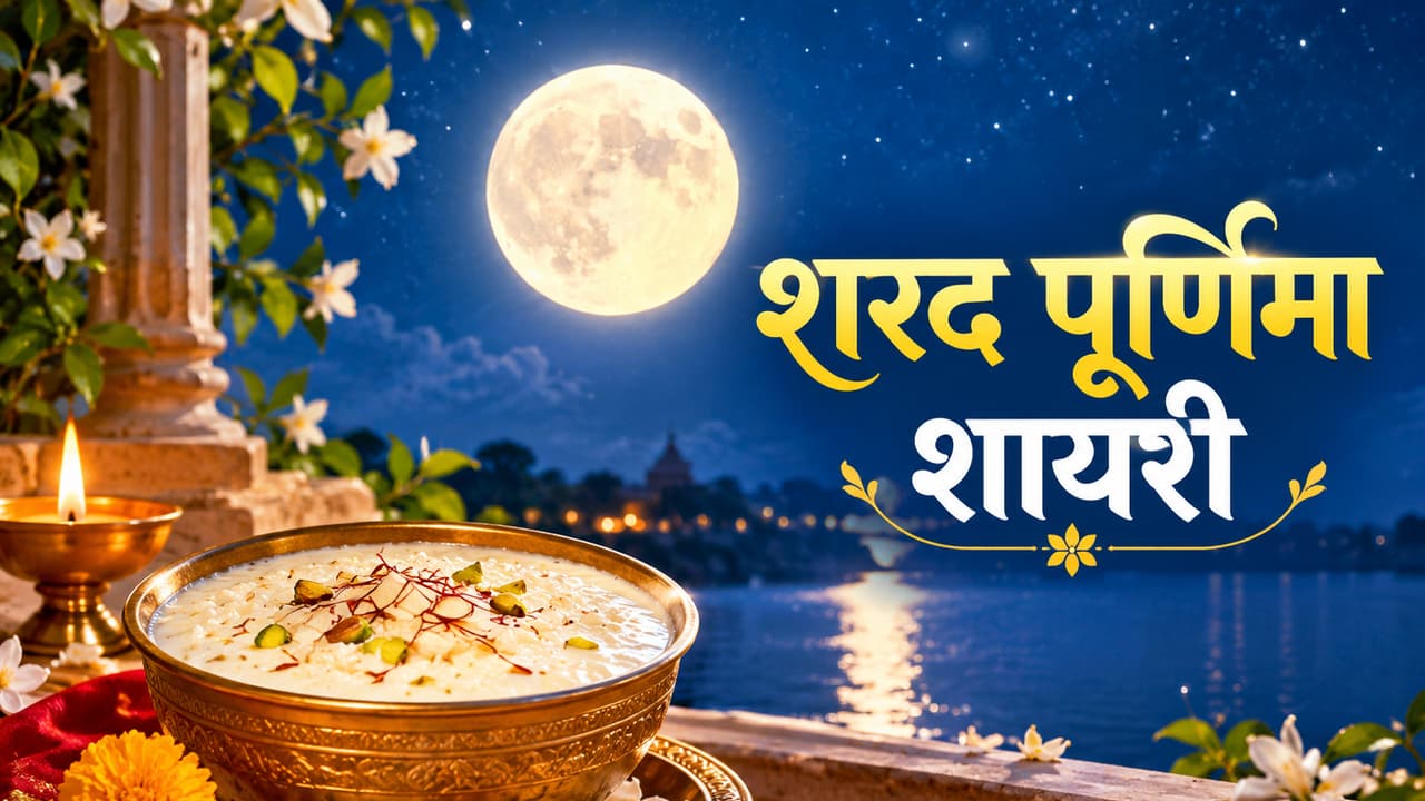 शरद पूर्णिमा पर सुंदर शायरी और शुभकामना संदेश भेजें